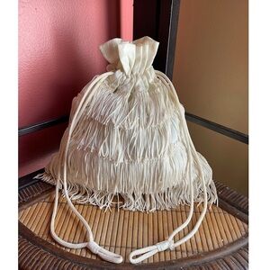 VINTAGE ANTIQUE tassel pouch